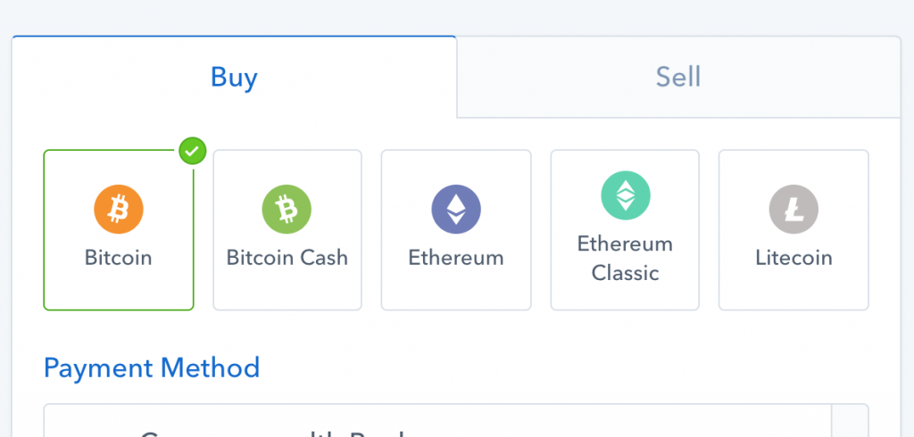 Buying Bitcoin on Coinbase