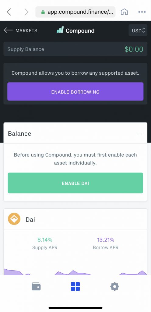 Compound.finance Screenshot